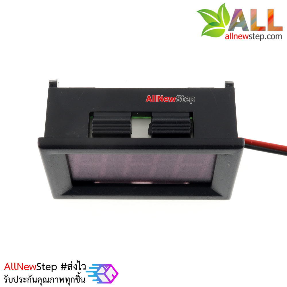 LED Voltage Meter Mini Digital Voltmeter DC 5-28V สีแดง