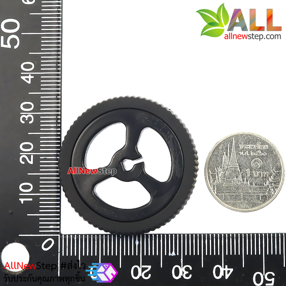 ล้อรถสำหรับมอเตอร์ N20 mini Q car N20 motor rubber wheel สีดำ