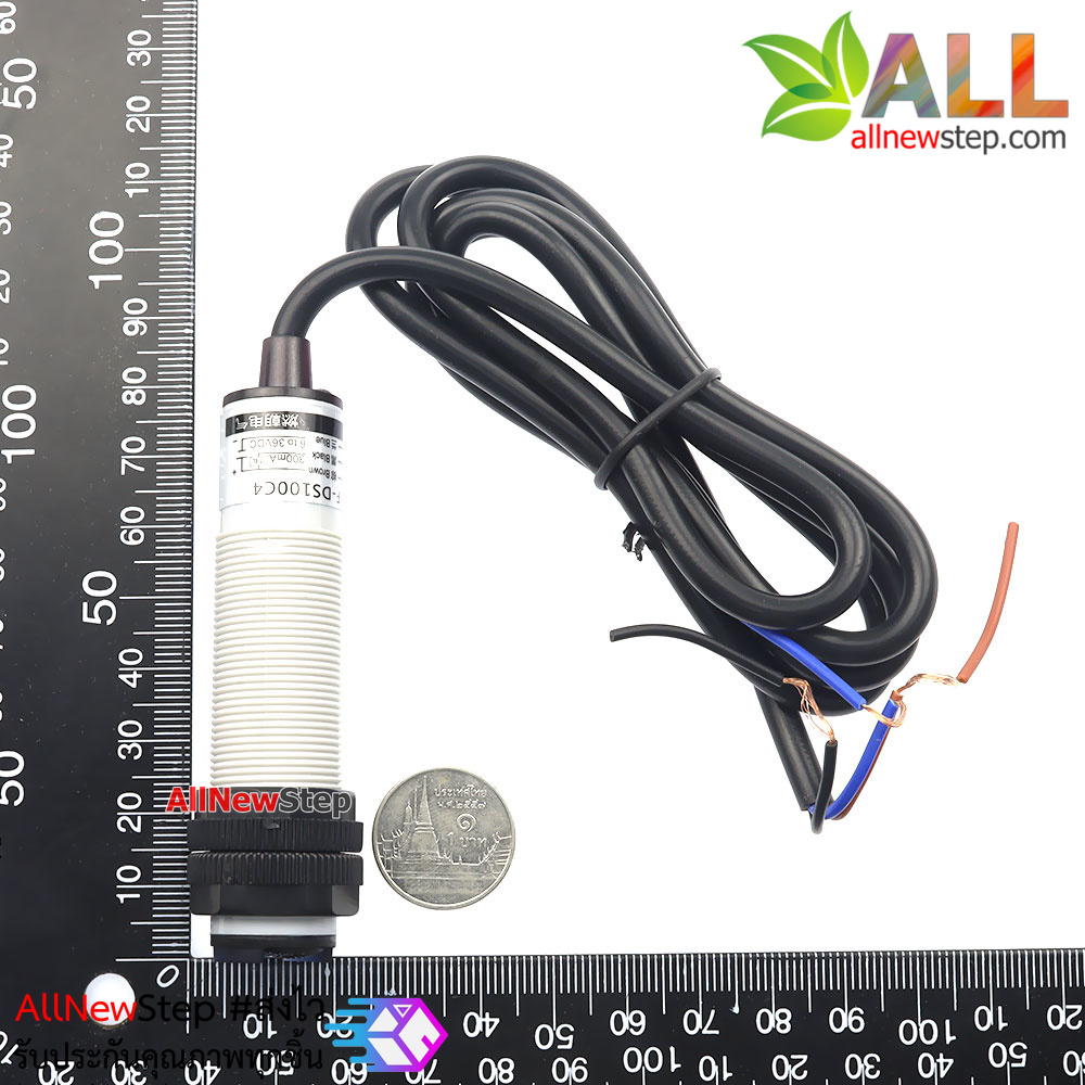 E3F-DS100C4 เซ็นเซอร์ตรวจจับวัตถุ 1 meter adjustable photoelectric switch E3F-DS100C4 NPN normally open 6-36V