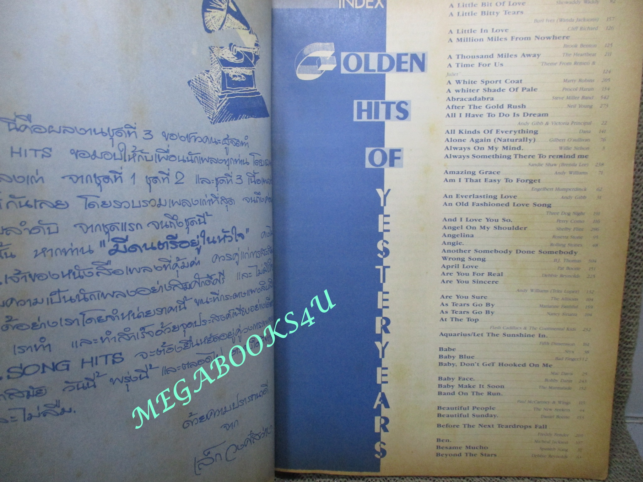 หนังสือเพลงพร้อมคอร์ดกีตาร์ All Time Greatest Hits Volume 3 ตำหนิ ขอบปกเยินเล็กน้อย