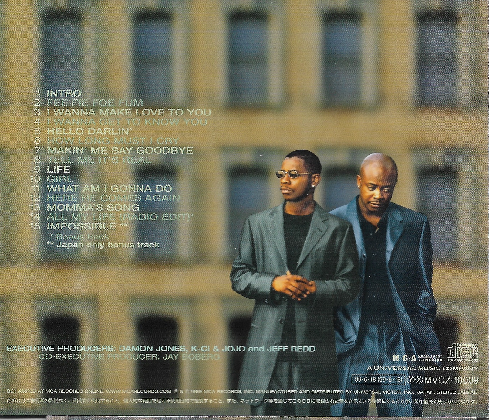 Used CD,K-Ci & JoJo - It's Real (C)(1999)(Japan)