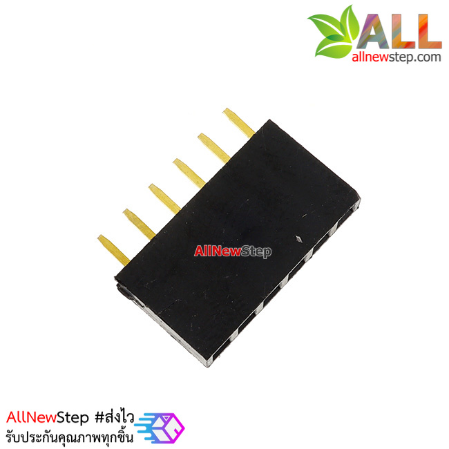2.54mm 1X6 6Pin Gold-plated Single Row Straight Female Pin Header