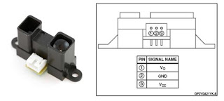 Sharp GP2Y0A02 infrared distance sensor 20-150cm