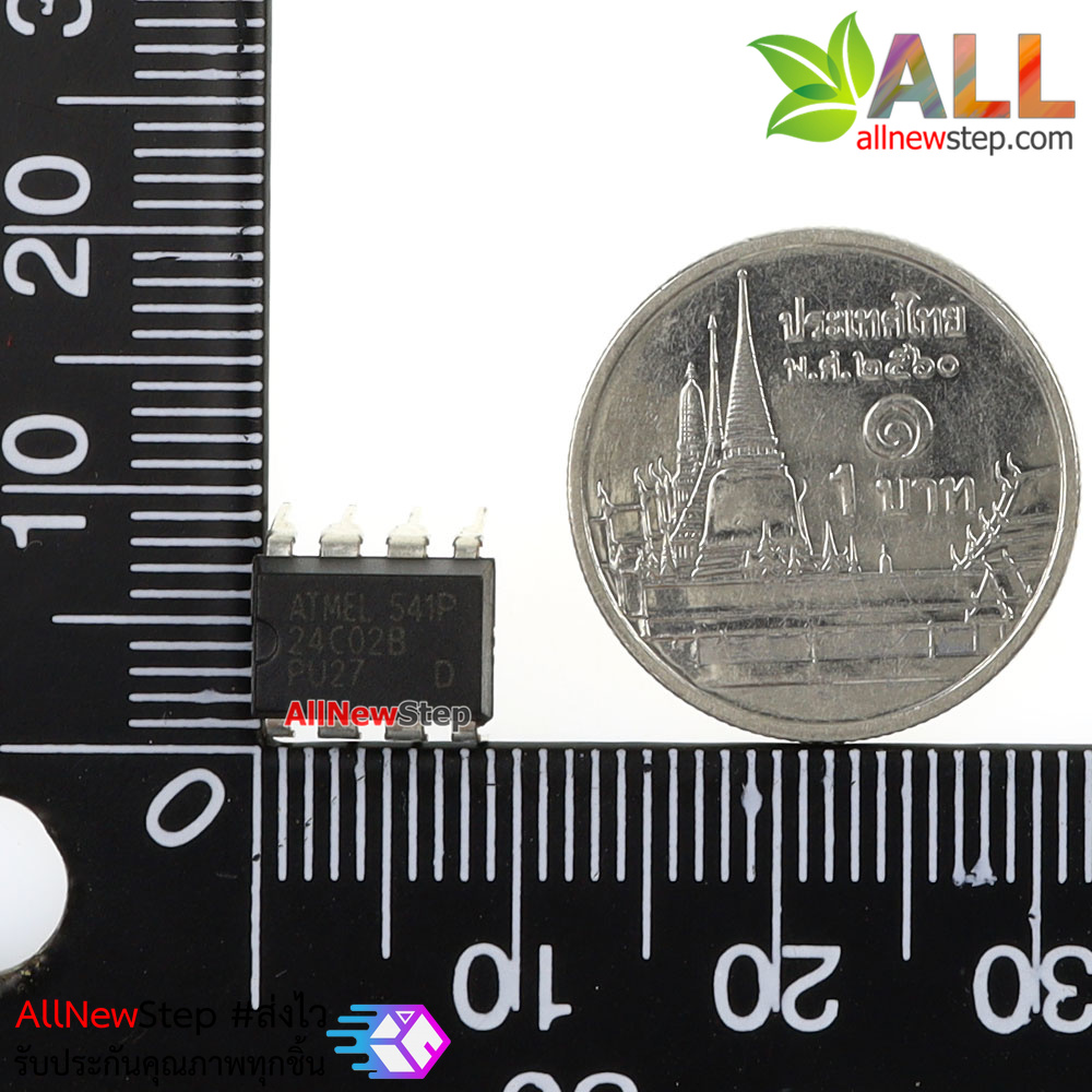 IC AT24C02 code 02B memory serial EEPROM 2.7-5.5V 2K