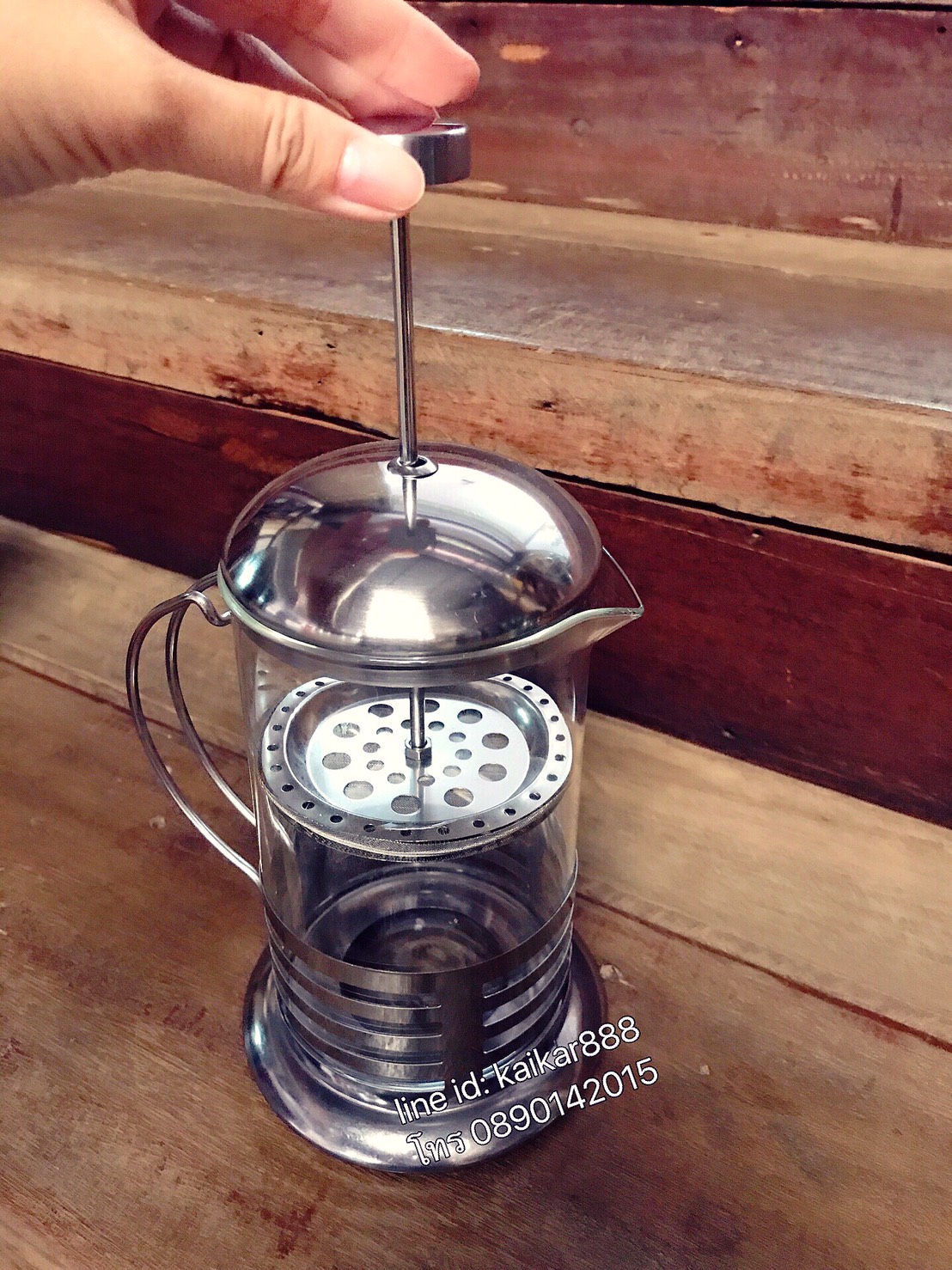 แก้วชงกาแฟ หรือ แก้วชงชา French Press 350 ml.