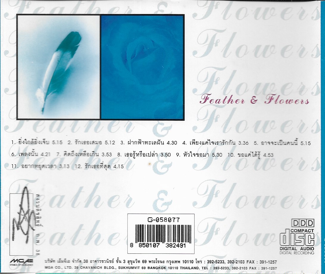 Used CD,เบิร์ด ธงไชย แมคอินไตย์ ชุด 08 ขนนกกับดอกไม้ (Bird Thongchai)(แผ่นCDสภาพสวย)(2538)