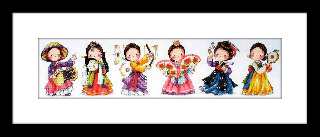Soda ชุดปัก The traditional dance of Korea