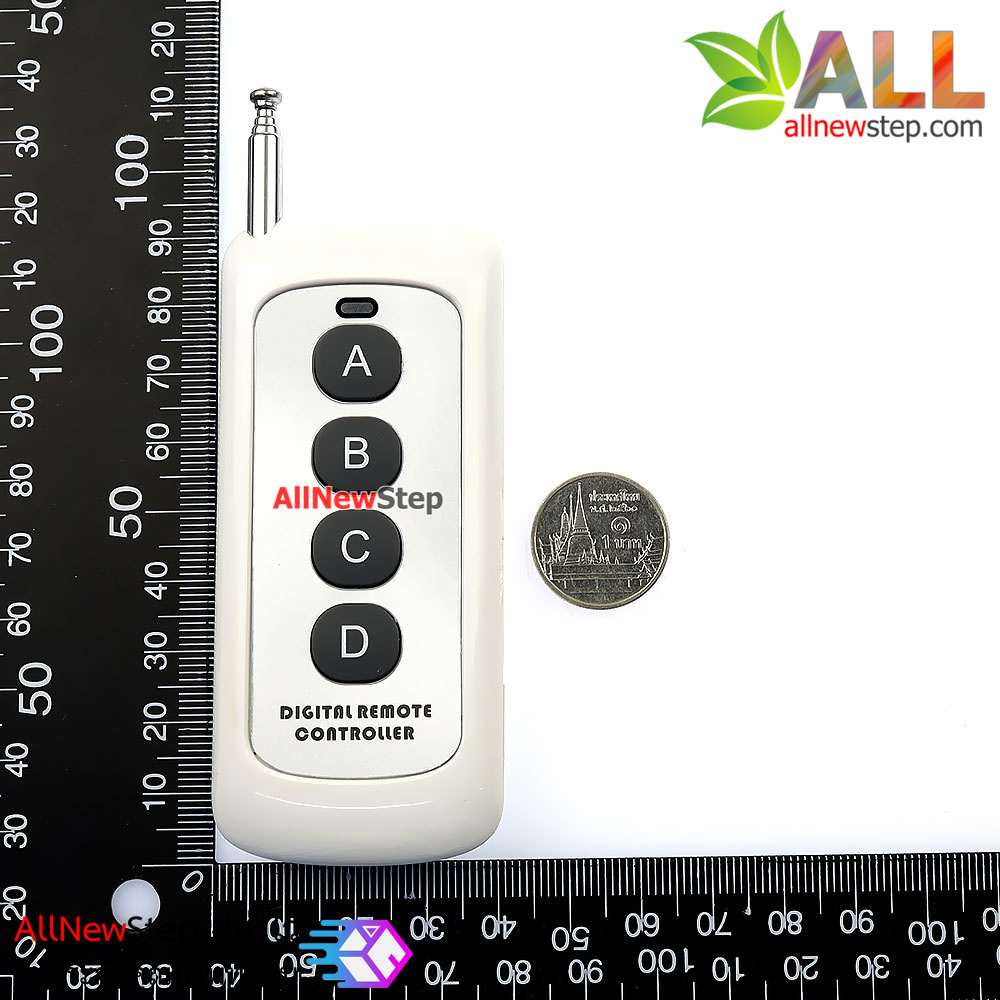 รีโมทความถี่ 433mhz 4 ปุ่ม ระยะไกล สูงสุด 1000 เมตร Wireless remote control remote control switch 1000m
