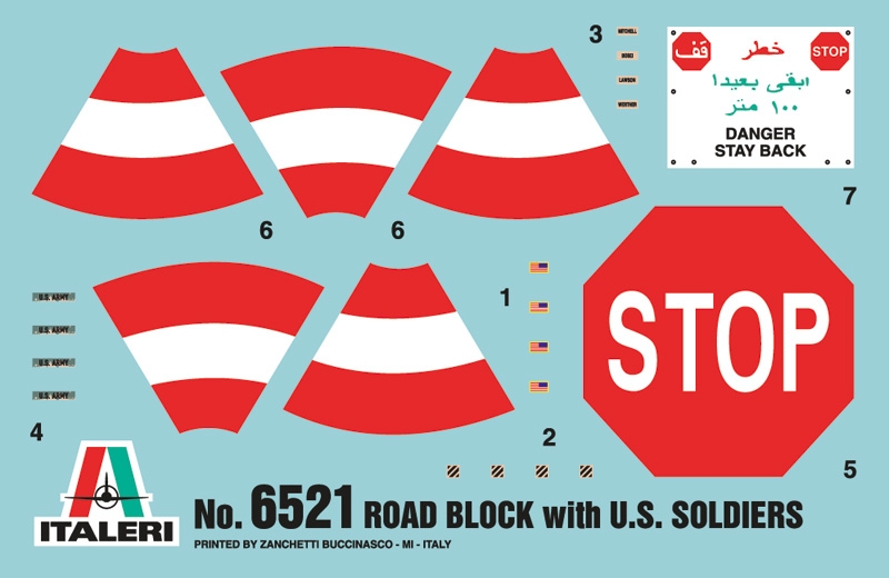 1/35 ROAD BLOCK AND U.S. SOLDIERS