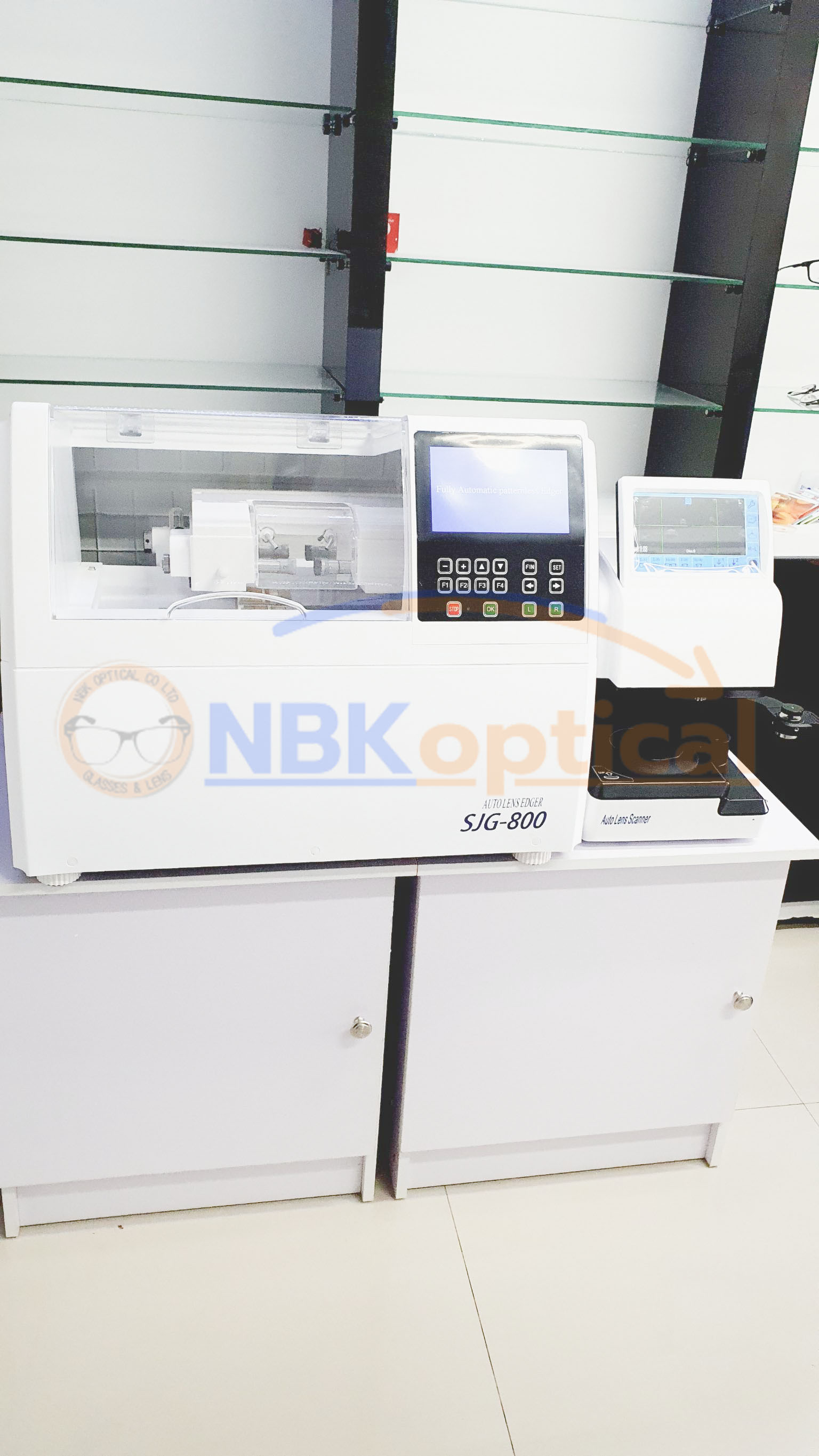 SJG-800 Full automatic Edger machine เครื่องเจียรเลนส์ออโต้ไม่เจาะบล็อก