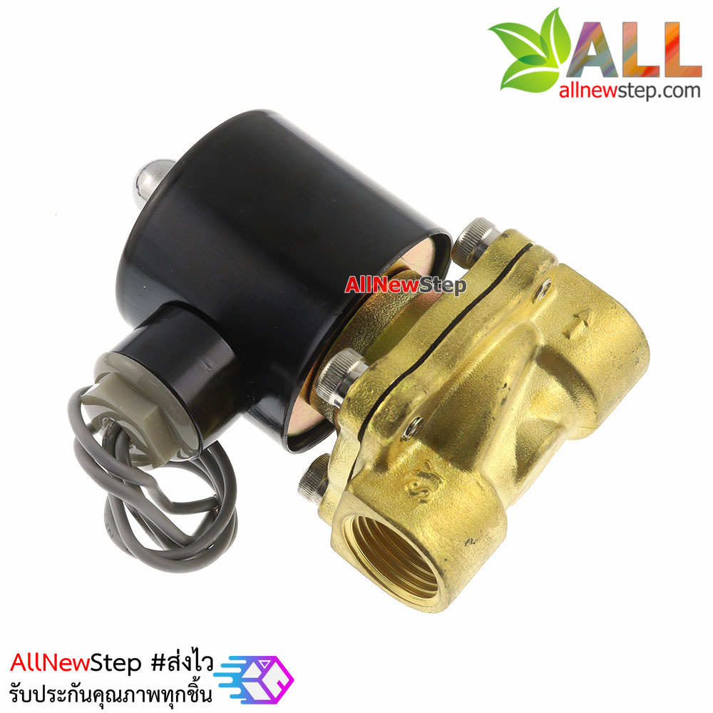 Solenoid Valve โซลินอยวาล์ว ทองเหลือง สองทาง รุ่น 2W-160-15 AC ขนาด 4 หุน 24V