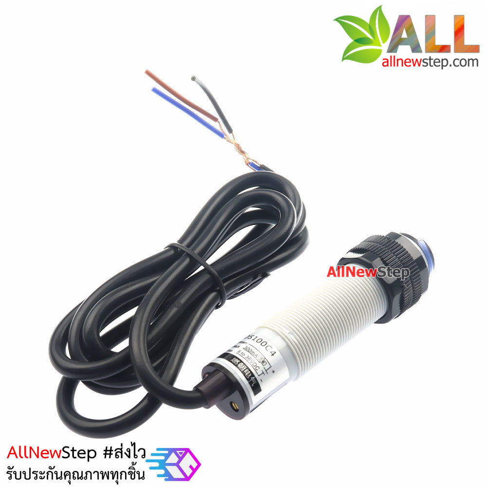 E3F-DS100C4 เซ็นเซอร์ตรวจจับวัตถุ 1 meter adjustable photoelectric switch E3F-DS100C4 NPN normally open 6-36V