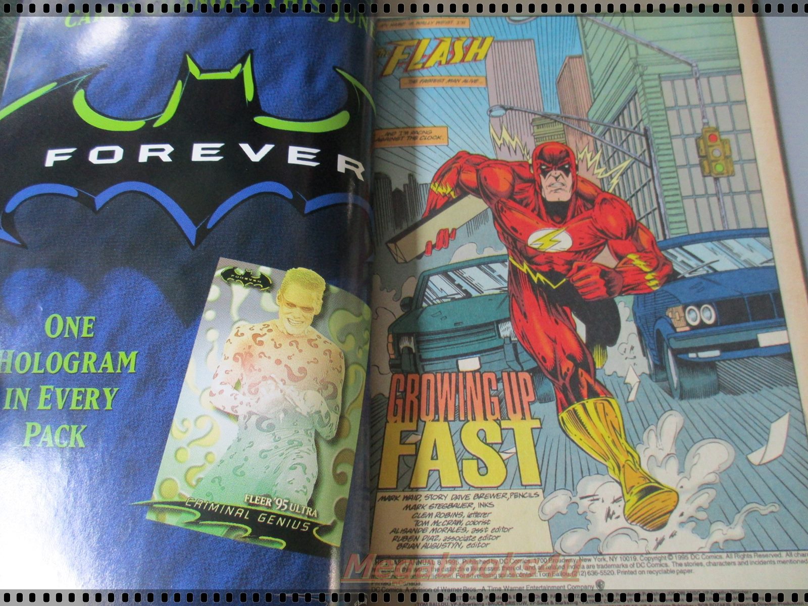 การ์ตูน DC comics การ์ตูนภาษาอังกฤษ FLASH ฉบับที่ 008 ปี2538 ตอน GROWING UP FAST