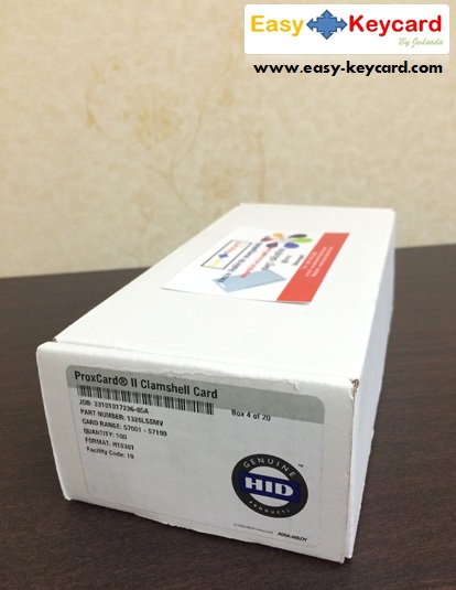 บัตรคีย์การ์ด HID ProxCard ®II (คลื่น 125khz) (แบบหนา)