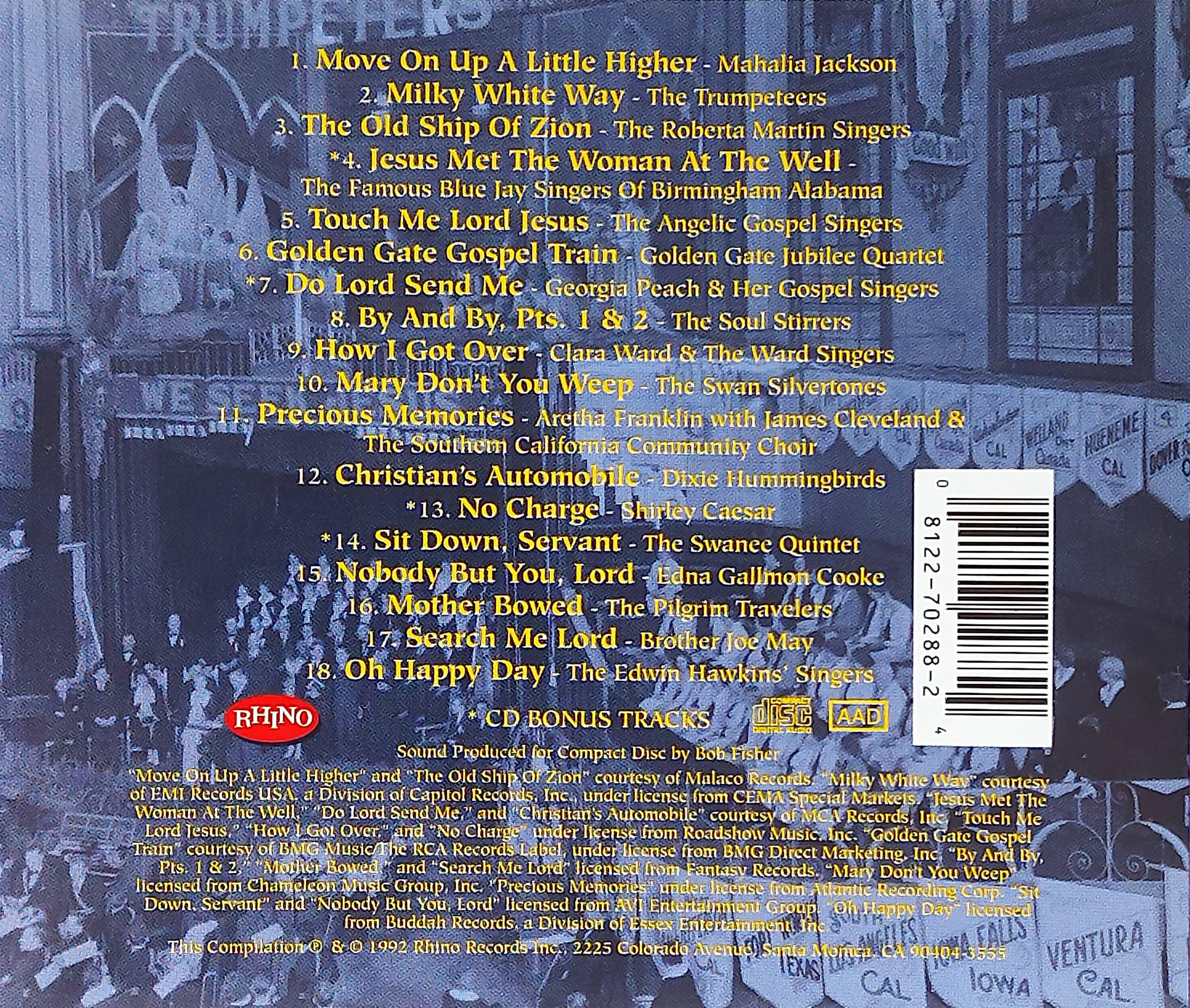 Used CD,Jubilation! Great Gospel Performances Volume 1 - Black Gospel (1992) (B)(Various Artists)