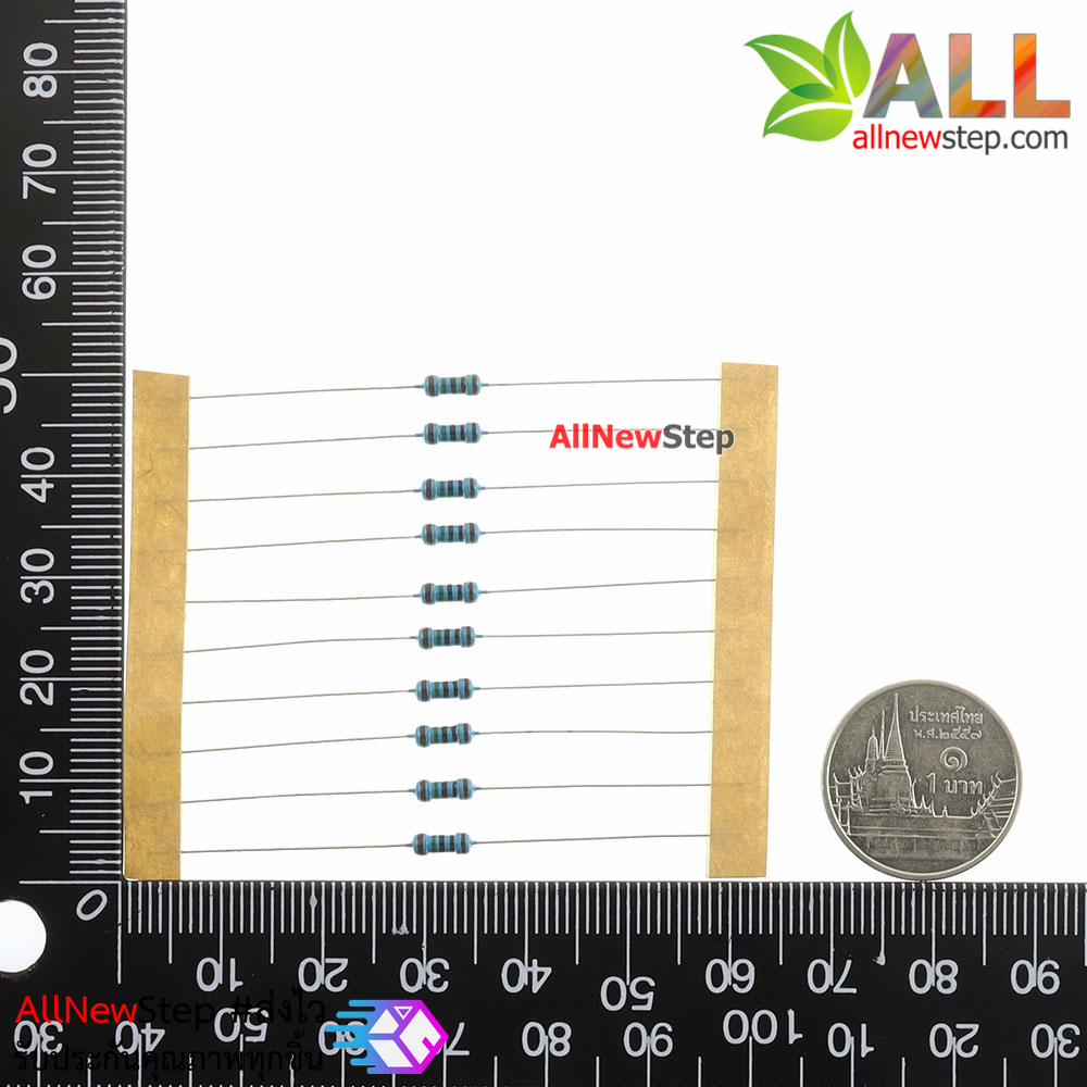 ตัวต้านทาน 150 r โอห์ม Ohm 1/4W Metal film 150r 1% จำนวน 10 ชิ้น
