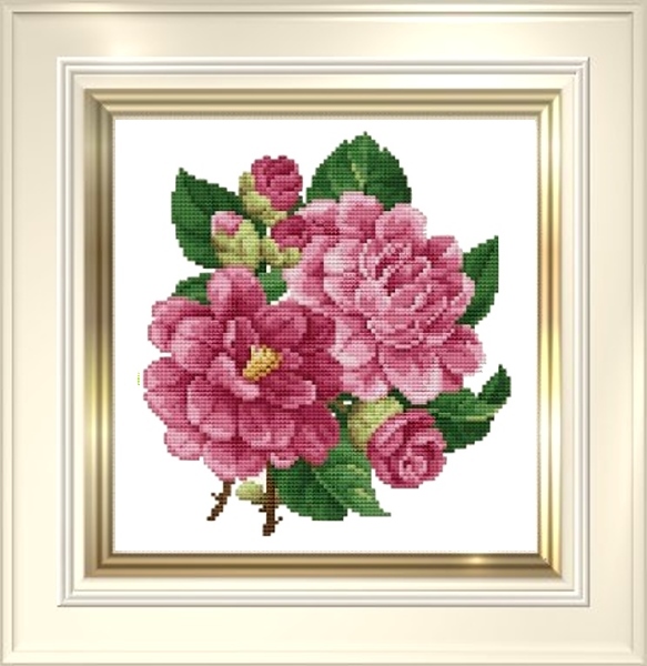 EMS ผังลาย Pink Peonies