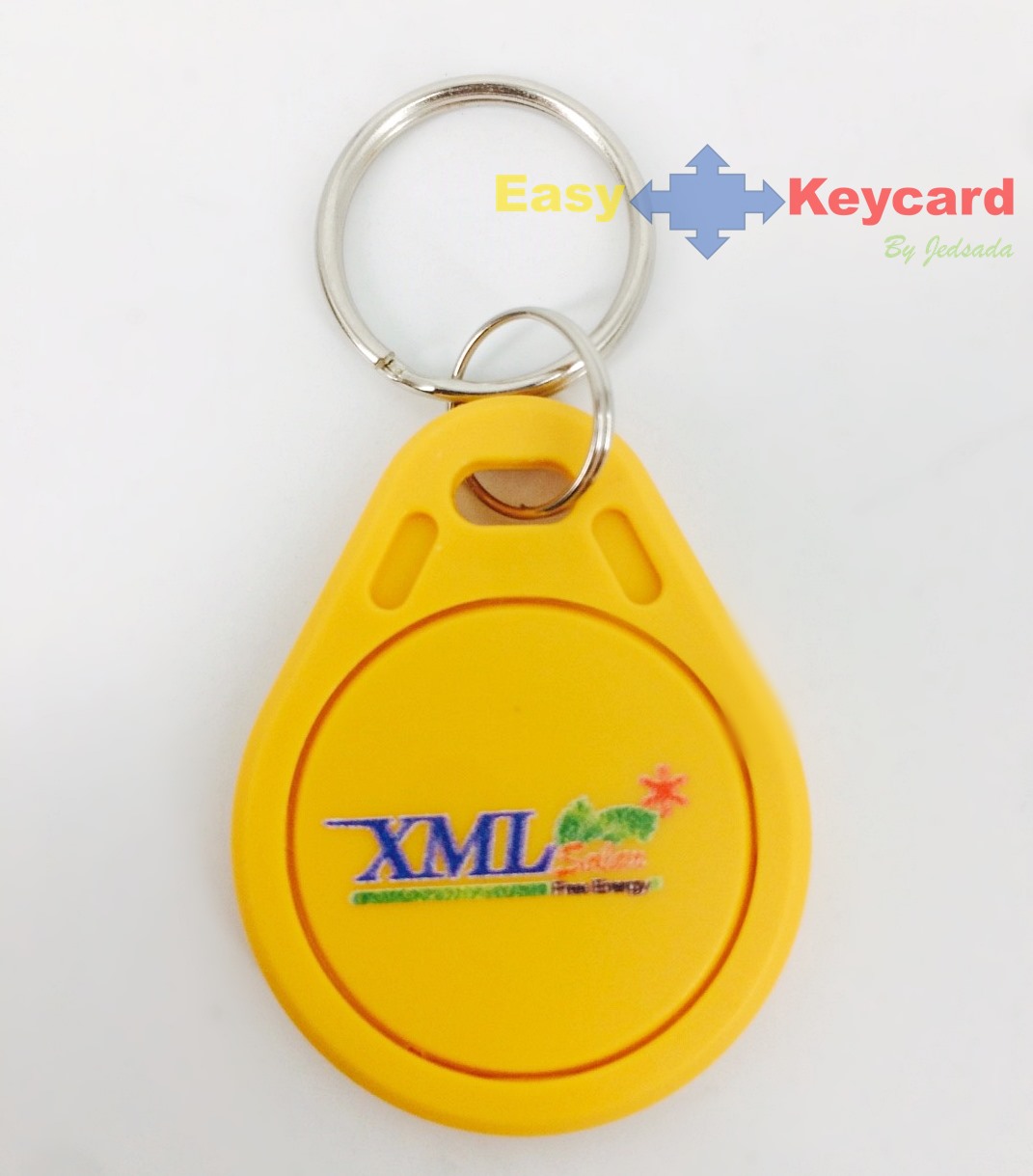 พวงกุญเเจคีย์การ์ด Keytag (เเบบหยดน้ำ ชนิด Mifare 13.56 Mhz.)