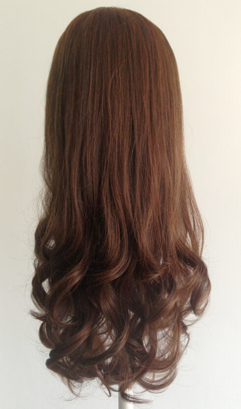 Half 18 วิกครึ่งหัวลอน U เเบบซ่อนรอยต่อ ( ทรงผมเเละเส้นผมเหมือนจริงเกือบ 100% )
