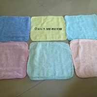 ผ้าขนหนู ผ้าเช็ดหน้า 11*11นิ้ว Cotton100% โทนสีหวาน โหลละ 96บาท ส่ง 50โหล