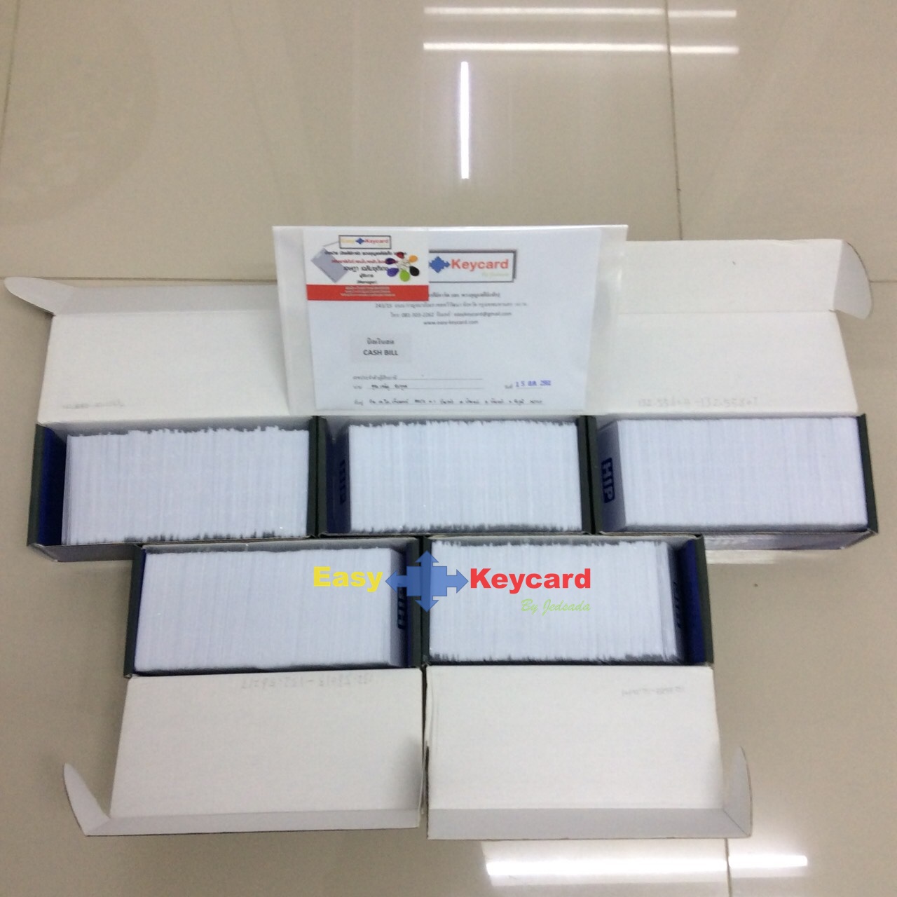 บัตรคีย์การ์ด Proximity 125Khz. (เเบบบาง) ยี่ห้อ HIP