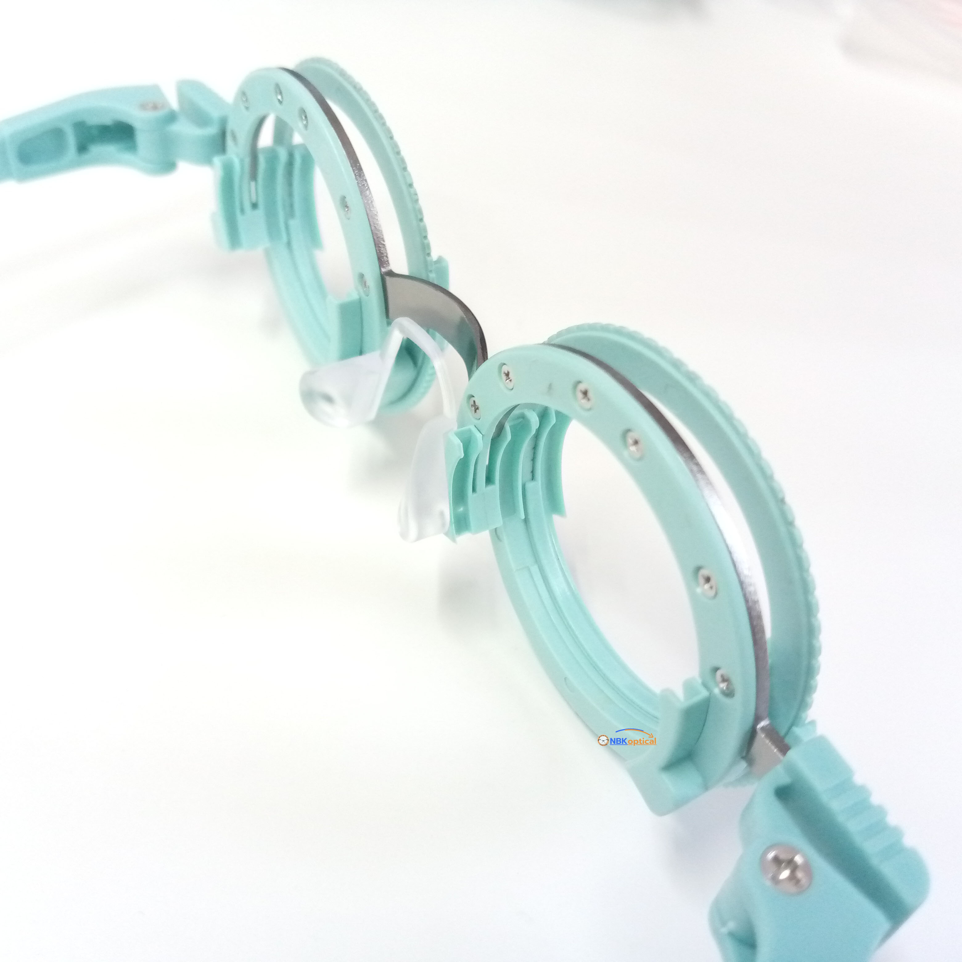 เฟรมวัดสายตา MODEL: TF-AT COLOR: TURQUOISE (เทอร์ควอยซ์สีฟ้า) PD: PD 58 ,60,62,64,66