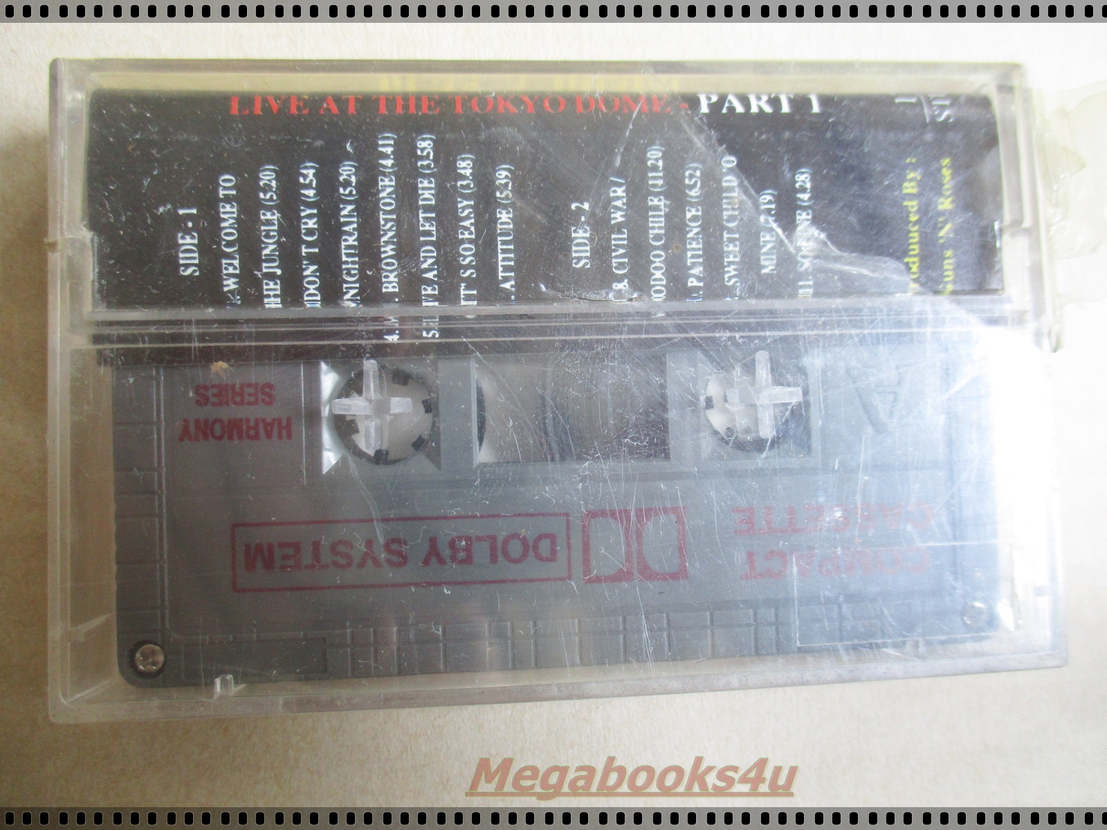 ขายเทปเพลงสากลเก่า GUNS N' ROSES-LIVE AT THE TOKYO DOME PART1 มือ1ในซีล