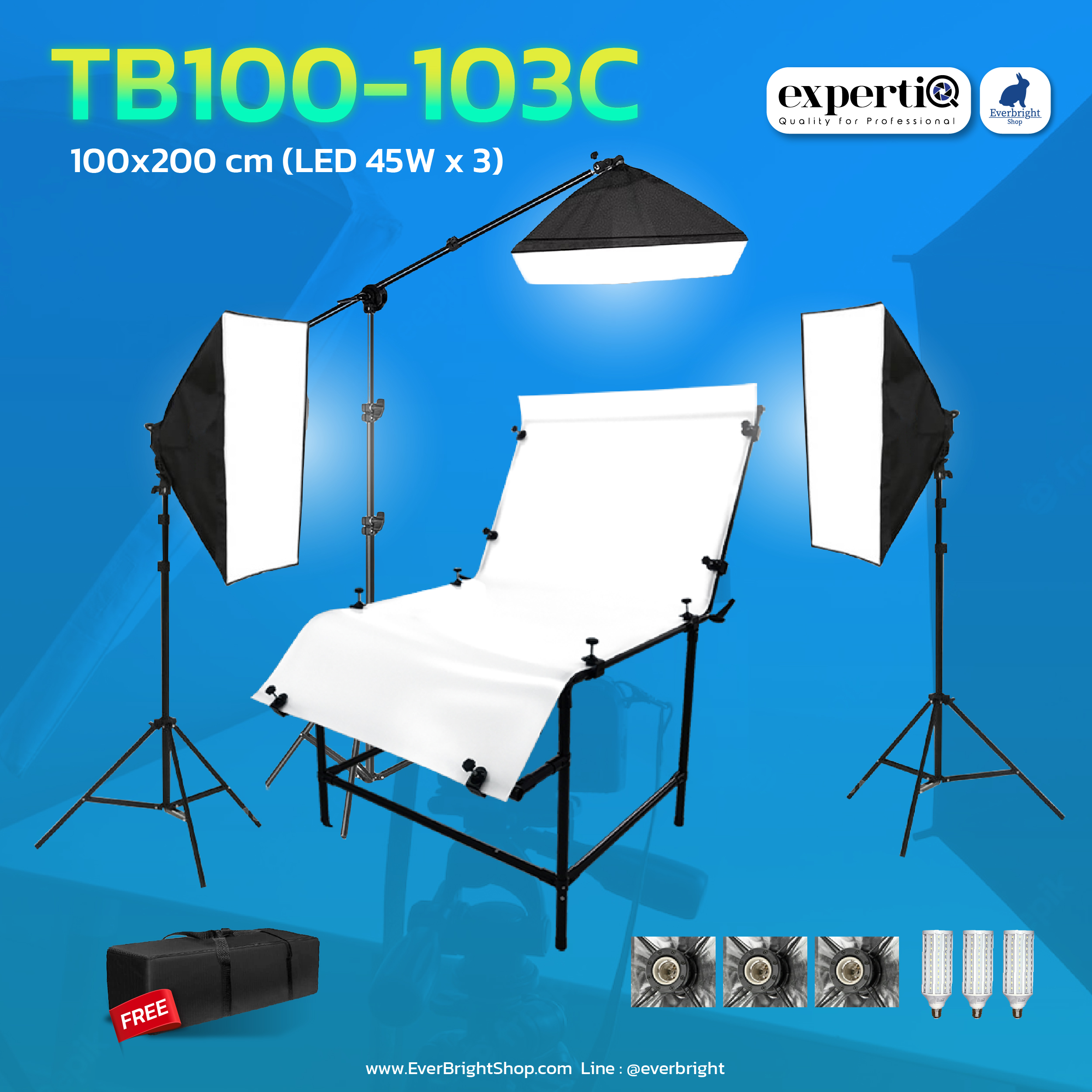 TB-100 Photo Shooting Table 100x200cm