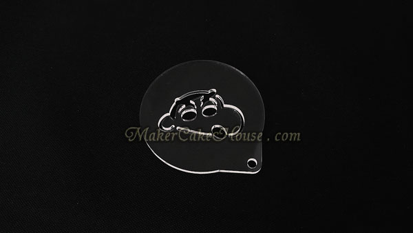 แผ่นอะคริลิคแต่งหน้ากาแฟ หรือขนม