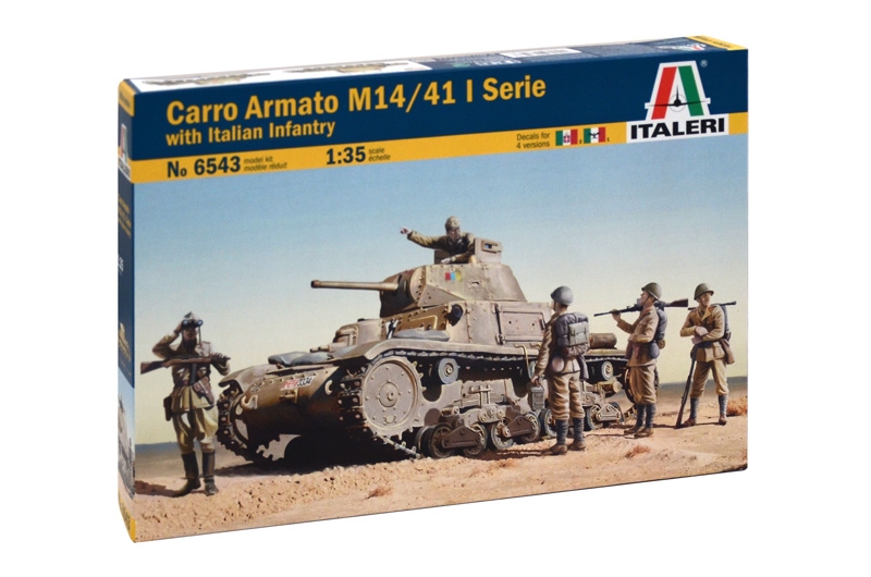 1/35 CARRO ARMATO M14/41 l SERIE with ITALIAN INFANTRY