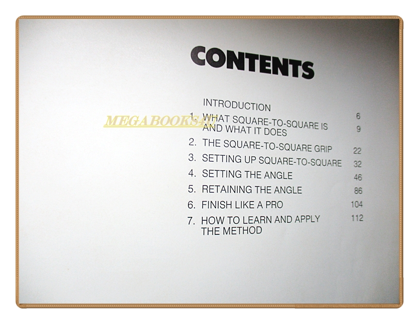 นิตยสารคู่มือการเล่นกอล์ฟ SQUARE TO SQUARE GOLF IN PICTURES (กอล์ฟ GOLF)