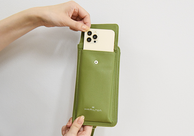 ***HAMILTON Wallet กระเป๋าสะพาย กระเป๋าสตางค์ ที่สามารถจัดระเบียบและจัดเก็บบัตร และสมาร์ทโฟน