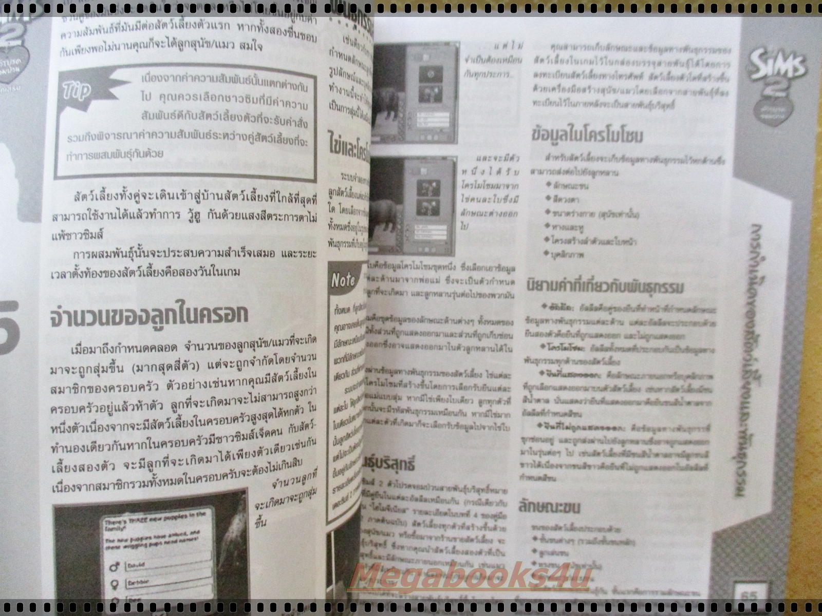 หนังสือคู่มือเกมส์ THE SIMS2 เดอะซิมส์2 ตัวโปรดจอมป่วน