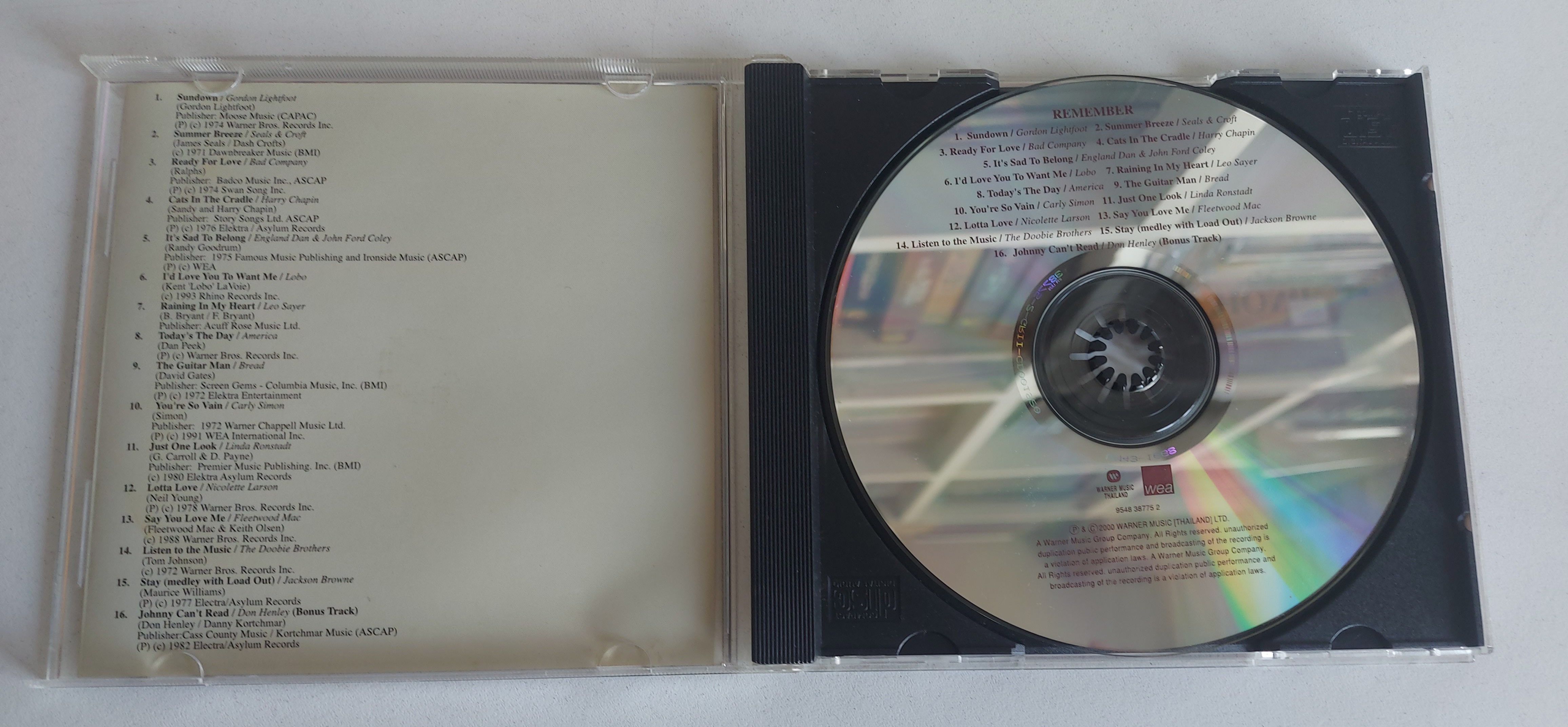 Used CD,Remembe (A)(Various Artists)(2000)(Thai)