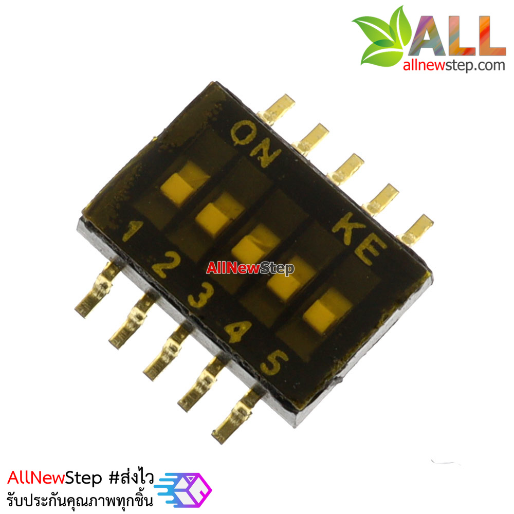 DIP switch smd toggle switch 1.27MM pitch 5P ดิฟสวิตช์ 5 ขา