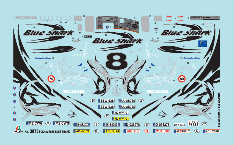 1/24 Scania R620 "Blue Shark"