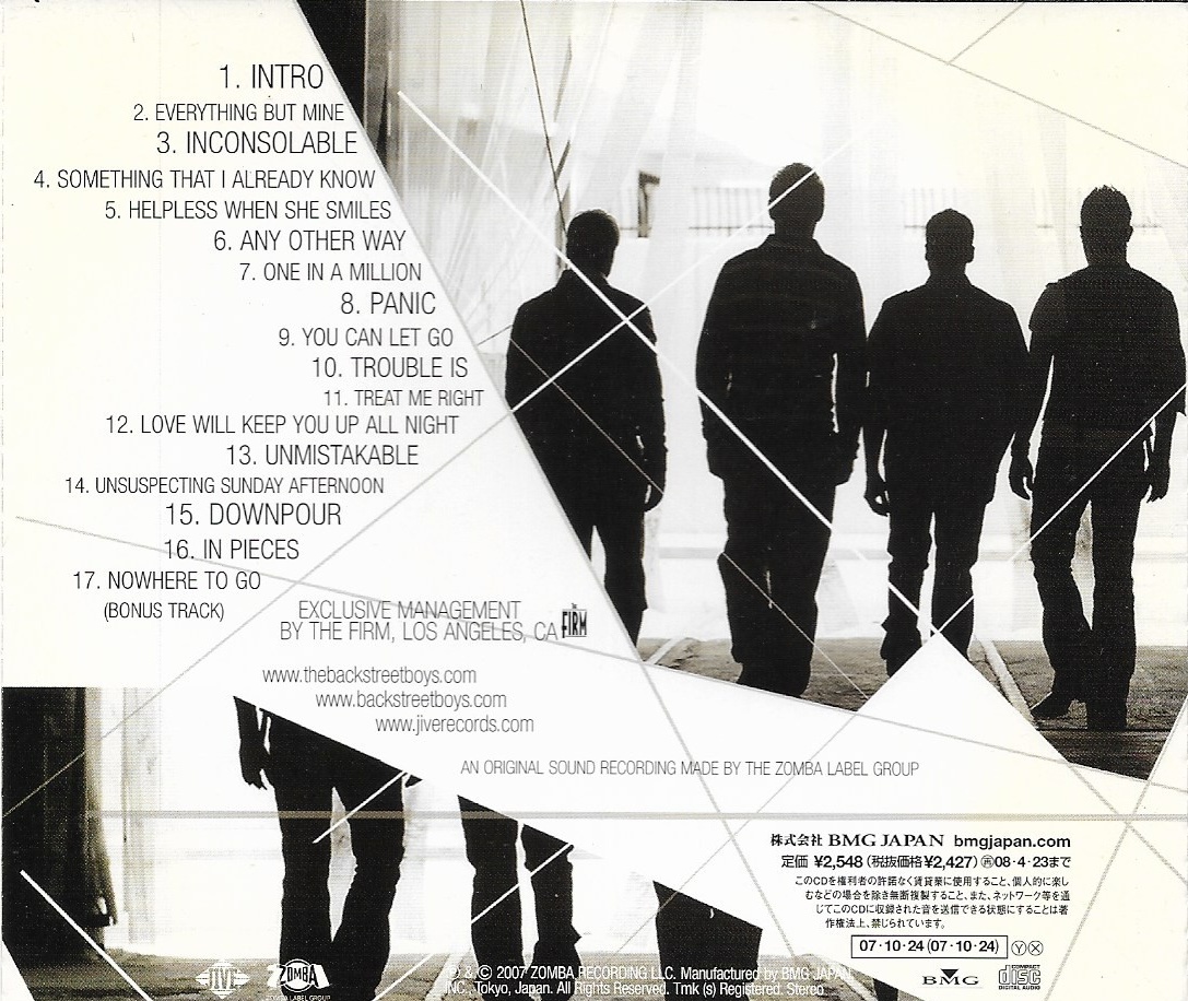 Used CD,Backstreet Boys - Unbreakable (A+)(2007)(Japan)