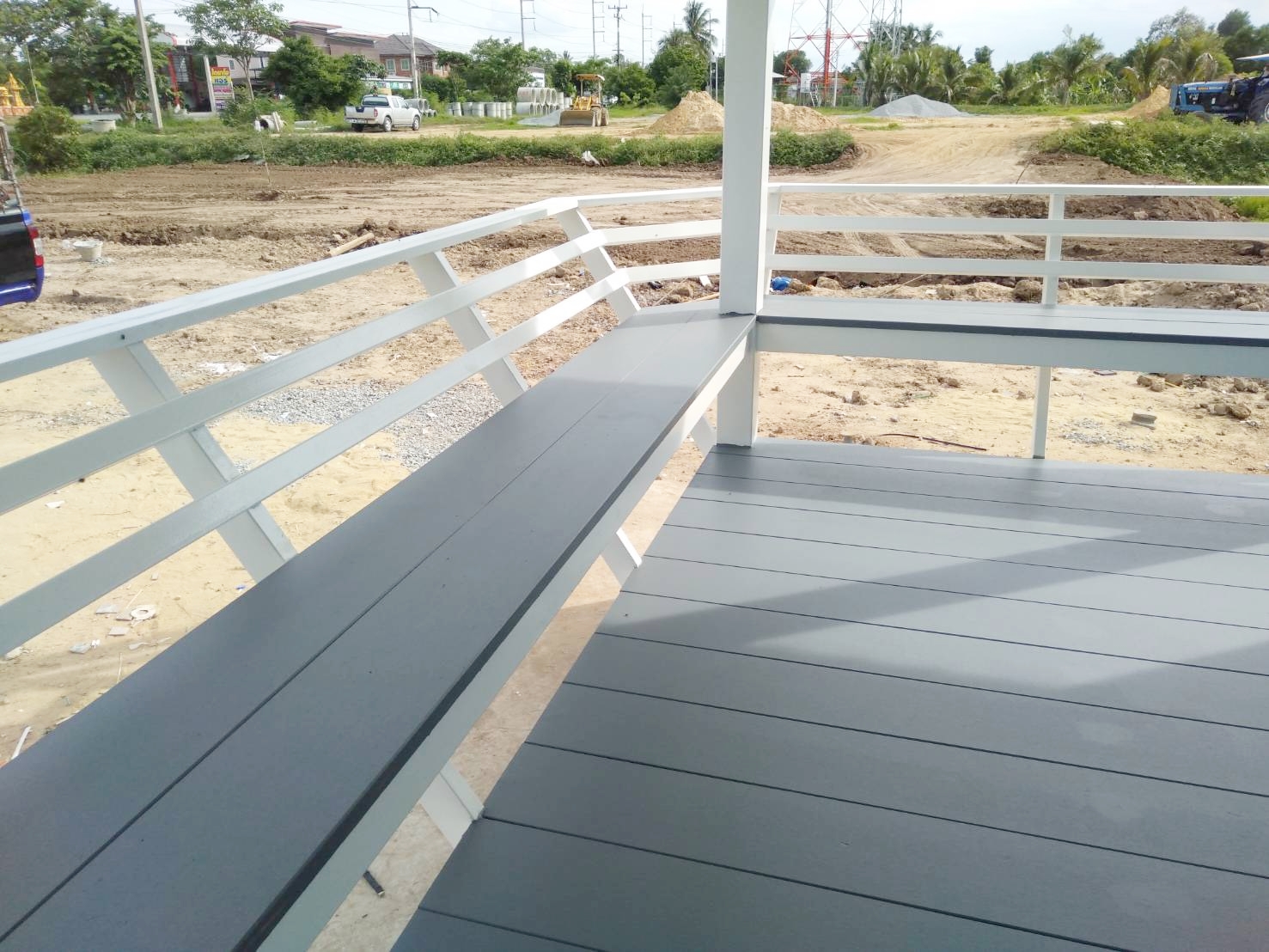 บ้านน็อกดาวน์โครงสร้างเหล็ก ขนาด 4*6 เมตร พร้อมระเบียง ขนาด 2*3 เมตร