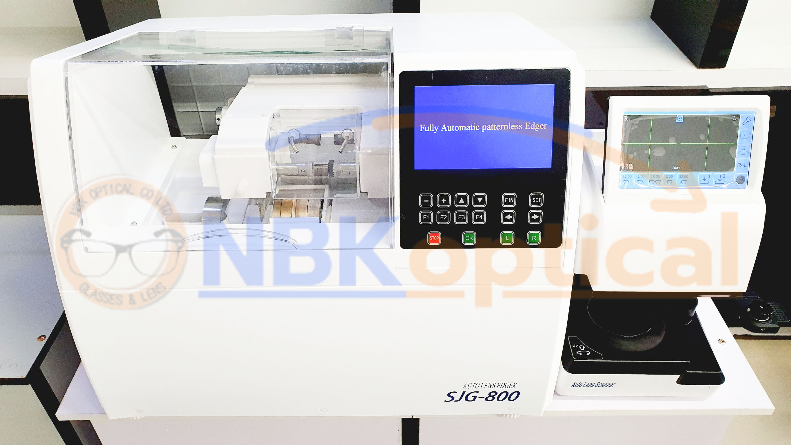 SJG-800 Full automatic Edger machine เครื่องเจียรเลนส์ออโต้ไม่เจาะบล็อก