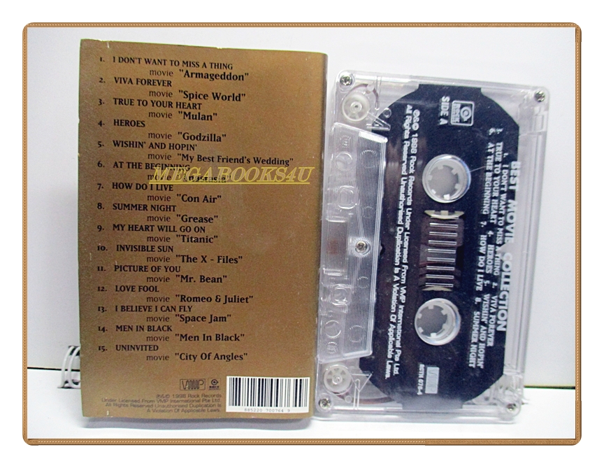 ขายเทปเพลงเก่า BEST MOVIE COLLECTION