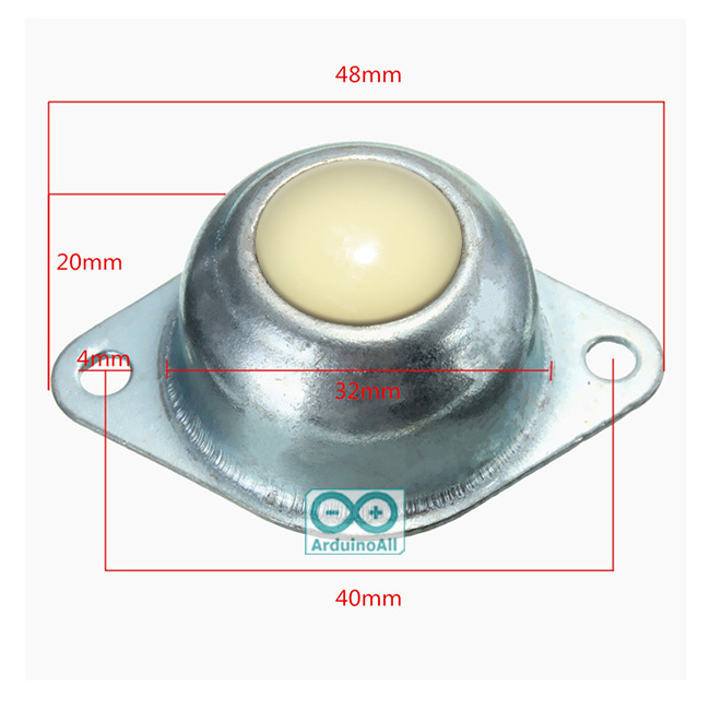 Ball Wheel ล้อลากแบบลูกบอล ล้อพลาสติก