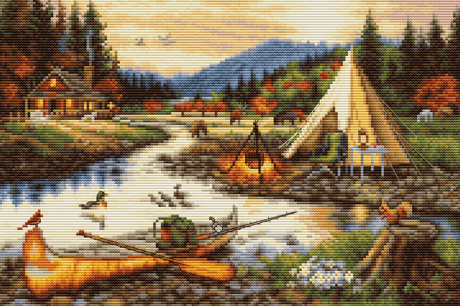 Luca-S ชุดปักครอสติช Gold Creek (small format version)