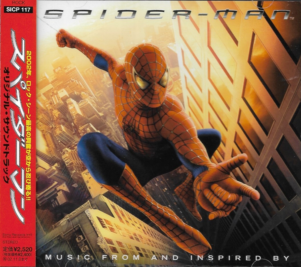 CD,Spider Man (Music from and Inspired)(Various Artists)(Soundtrack)(OST.)(2002)(Japan)