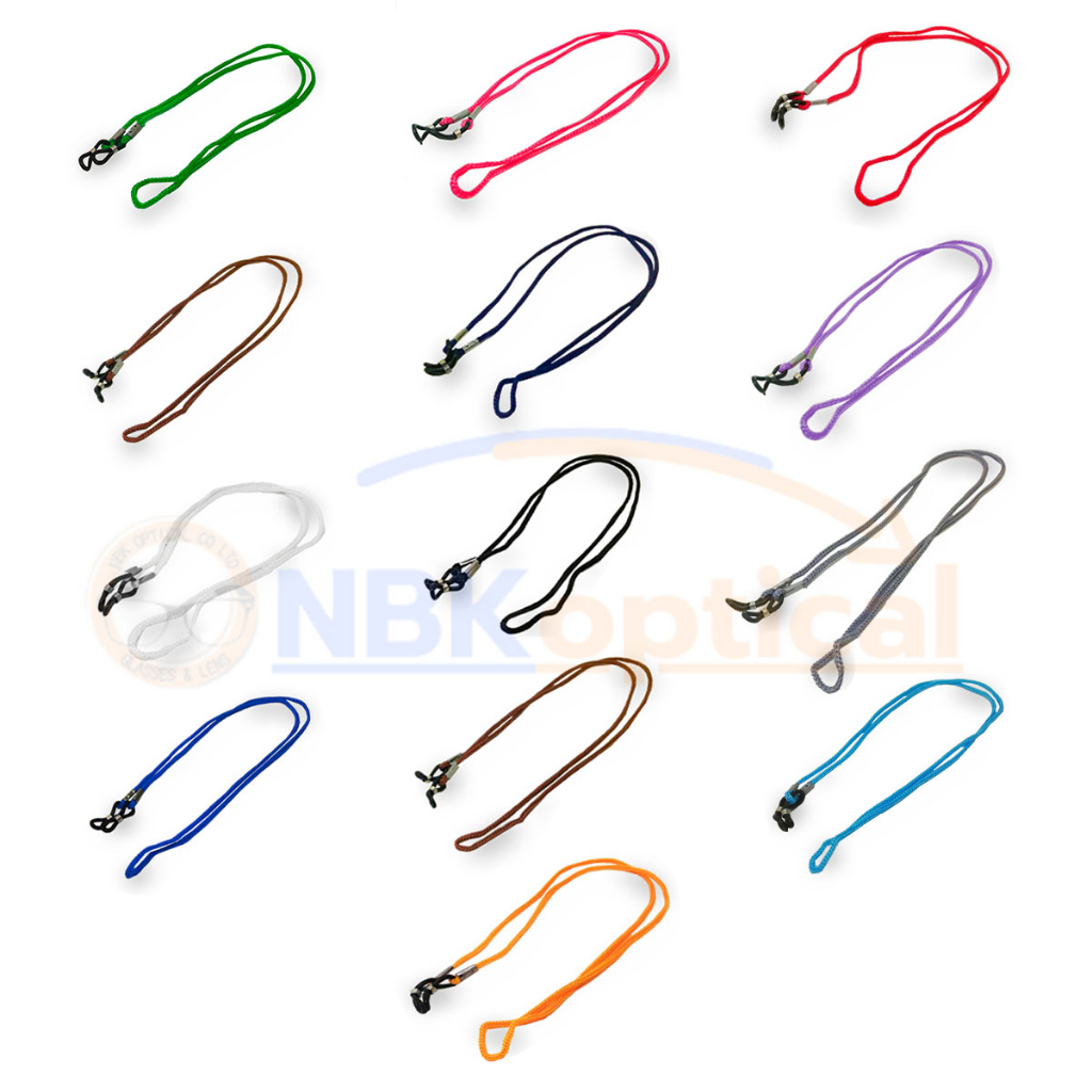 สายคล้องแว่นตาหลากหลายสี แพ็คละ 60 บาท