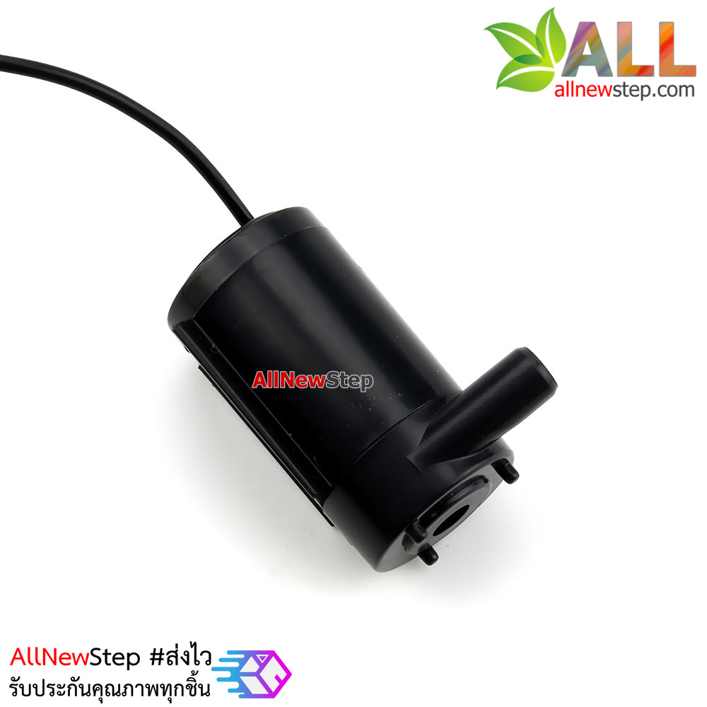 ปั๊มน้ำ USB ขนาดเล็ก 3-5V Silent pump mini micro water pump สีดำ