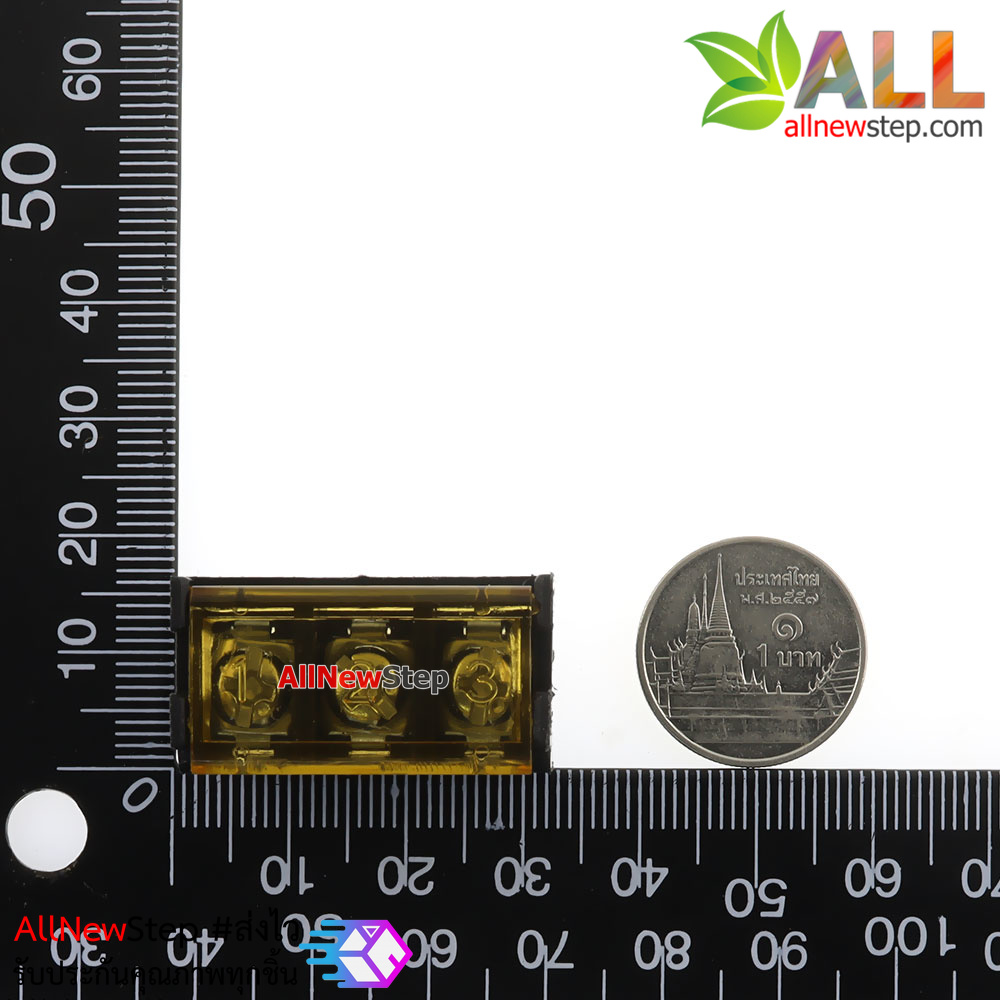 ขั้วต่อ Terminal Block 3 ขา พร้อมฝาปิด Terminal block with cover 3p