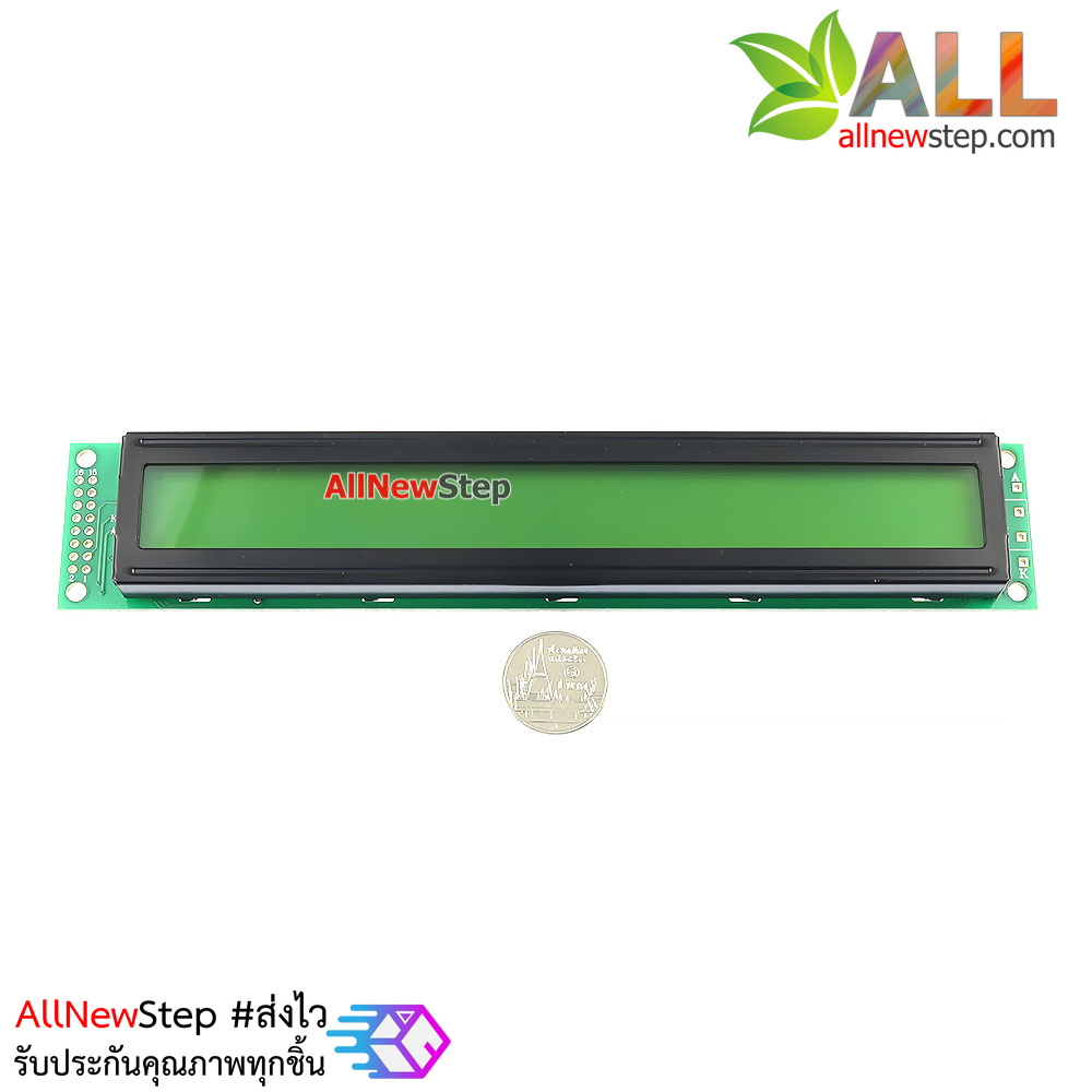 โมดูลจอ LCD 4002 lcd 40x2 ขนาด 40 ตัวอักษร 2 บรรทัด สีเหลือง ไฟเลี้ยง 5V