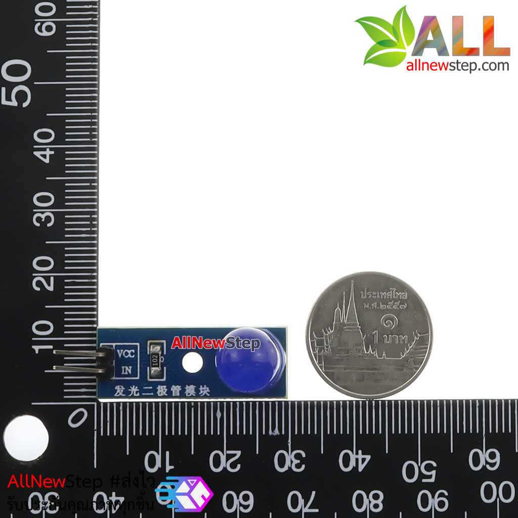 LED Module 10mm Indicator Light โมดูล LED 10mm สีน้ำเงิน