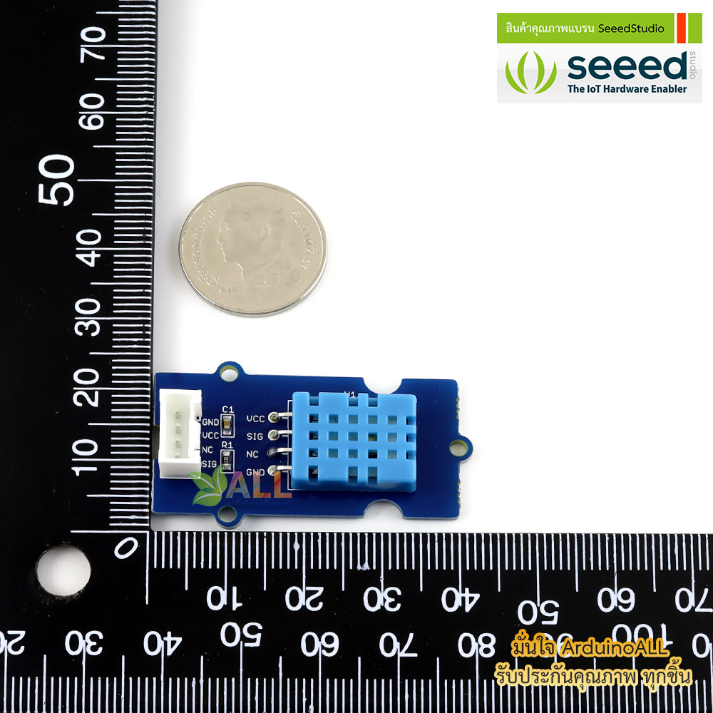 เซนเซอร์วัดอุณหภูมิและความชื้น Grove - Temperature & Humidity Sensor DHT11 ของแท้จาก Seeed Studio