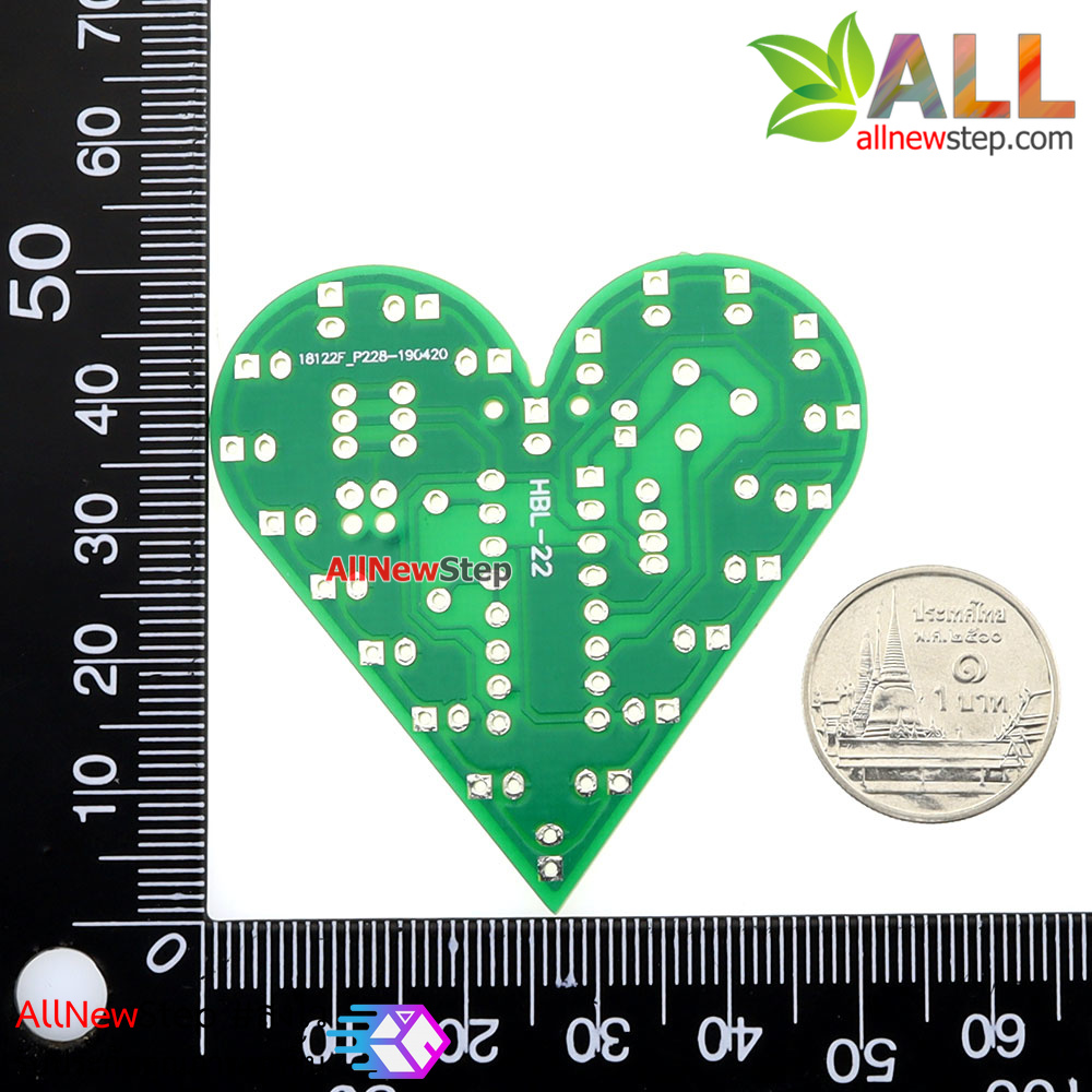 ชุดคิท Electronic Kit วงจรไฟวิ่งรูปหัวใจแบบปรับความเร็วได้